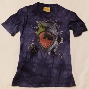 VINTAGE | BOYS LARGE T-REX TIE DIE TEE